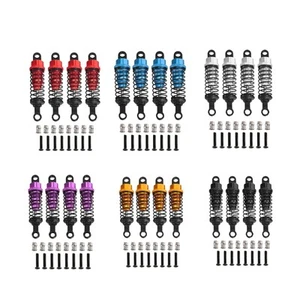 4x Oil Shock Absorbers for RC Car Metal 1/12 1/16 Scale for D90 MN99S C24 - Picture 1 of 34