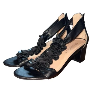 Patrizia By Spring Paso 2 en Tacones Con Detalle Floral-Negro 39 Euro-GUC - Imagen 1 de 10