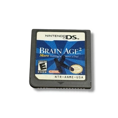 Brain Age 2 Nintendo DS Game Cartridge Only Tested Free Shipping - Image 1 of 3