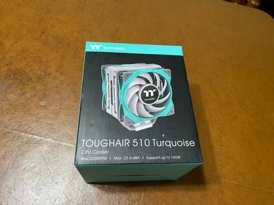 Thermaltake TOUGHAIR 510 Turquoise CPU Cooler CL-PO75-AL12TQ - Image 1 of 4