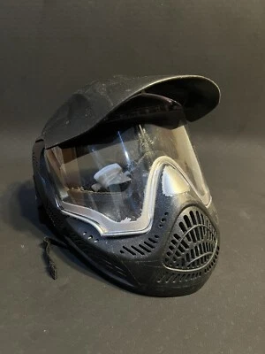 Tippmann 彩弹面膜 | 黑色带银色定制油漆 | 轻度使用 — 第 1/3 张图片