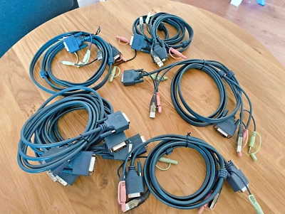 4 x KVM Kabel Aten 2L-7D02U - Video/USB/Audio 1,8m - Bild 1 von 2