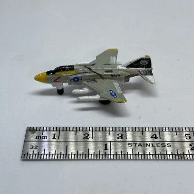 De colección Micro Máquinas Gris Marina Jet Avión Militar Avión Calavera Galoob 1987 Foto 1 de 4