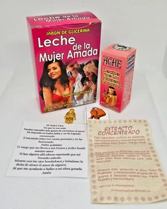 LECHE DE LA MUJER AMADA JABON MAS EXTRACTO CON FEROMONAS ATRAER AL SER AMADO - Picture 1 of 2