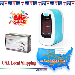 LED Finger tip Pulse Oximeter Blood Oxygen meter SpO2 Heart Rate Patient Monitor - Picture 1 of 12