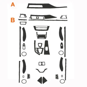 5D Carbon Fiber Dashboard Decal Center Dash Panel Trim for BMW 3 Series F30 F31 - Foto 1 di 9