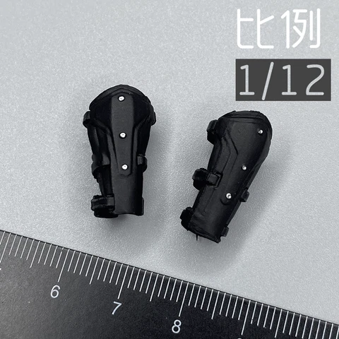 TWTOYS 1/12th Sodier Wrist Protectors Model for 6" Black Knight Snake Eyes Male Cover