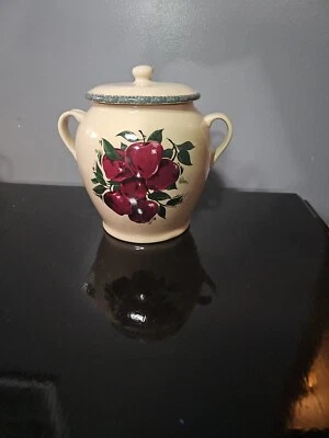 2Pc Cannister w/ Handles Apple by Home & Garden Party Stoneware Collection - Image 1 of 4