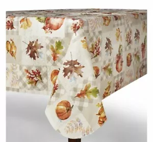 Tovaglia in vinile PEVA Way To Celebrate Harvest Botanico patchwork Ringraziamento - Foto 1 di 9