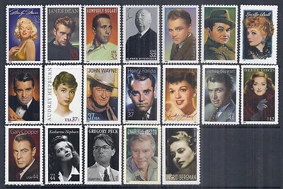Legends of Hollywood Complete Set of all 20 - 1995-2016 - MNH, Post Office Fresh - Image 1 of 2
