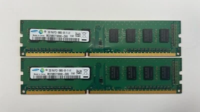 2x2GB SAMSUNG M378B5773DH0-CH9 1Rx8 PC3 10600U UDIMM PC RAM - Bild 1 von 2