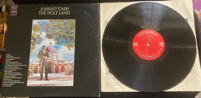JOHNNY CASH - The Holy Land (Columbia)(3-D Cover) - 12" Vinyl Record LP - EX/EX - Image 1 of 2