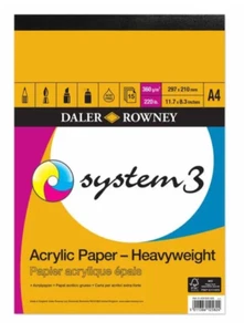 Daler Rowney System3 Heavyweight Acrylic Sheet Pad A4 - Picture 1 of 1