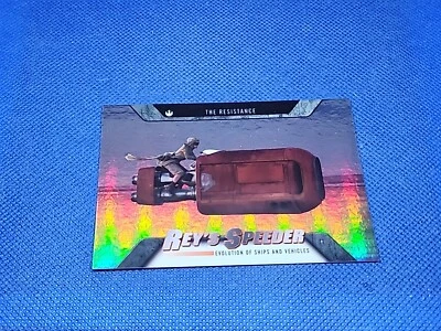 Rey's Speeder 2016 Topps Star Wars Evolution Insert No. EV-12 - Image 1 of 4