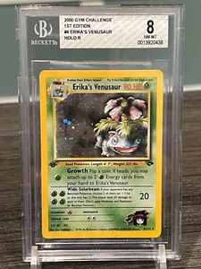 Ologramma Erika's Venusaur 1a edizione - Palestra sfida - BGS 8 - (PSA/CGC) - Foto 1 di 3