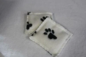 Sacchetto di Riso Microonde Scaldamani Riutilizzabile Set di 2 Zampe Bianco Nero Pile - Foto 1 di 2