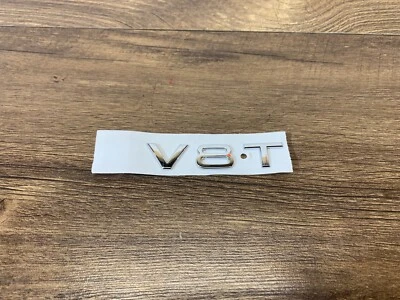 2013-2018 Audi S6 S7 RS7 Front Fender Emblem Logo Nameplate Badge 4H0853601 OEM - Image 1 of 4