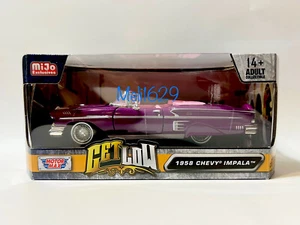 Motormax  1/24 1958 Chevrolet Impala Lowrider (Magenta) - Picture 1 of 3