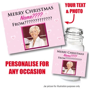 PERSONALISIERTER WEIHNACHTSKERZENAUFKLEBER ETIKETT GESCHENK YANKEE INSPIRIERT KERZE -120 - Bild 1 von 6