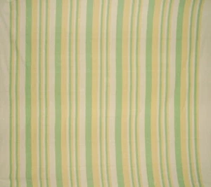 Colcha acanalada de algodón pesado 98"" x 88"" completamente verde y amarilla sobre beige - Imagen 1 de 2