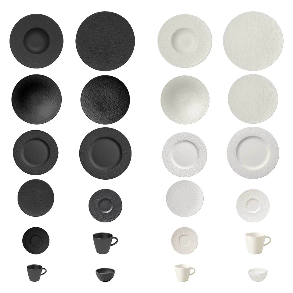 Villeroy & Boch Manufacture Rock Geschirr Teller Schale Tasse Schiefer 6er Set - Bild 1 von 1