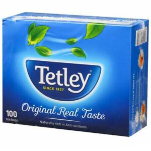 2 X Tetley Tea bags Pack of 100 Original Natural Rich in Taste India Free Ship. 