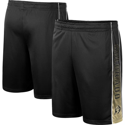 Men's Colosseum Black Colorado Buffaloes Lazarus Shorts Cover
