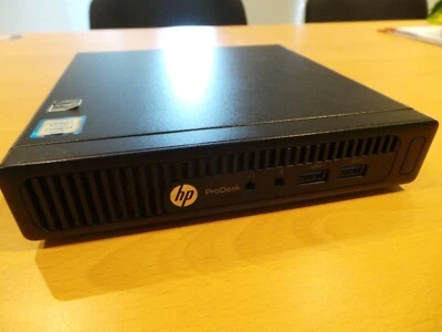 Mini PC HP ProDesk 400 G2 USDT 240GB SSD Core i3-6100T, 3.2 GHz, 8GB RAM c/w PSU - Image 1 of 2