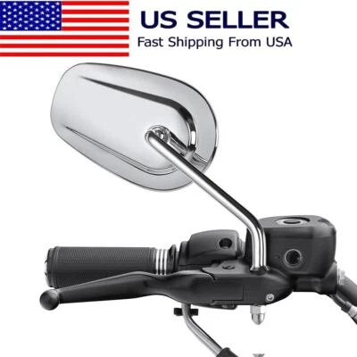 Espejos retrovisores cromados para motocicleta para Harley-Davidson Breakout 2014 Foto 1 de 4