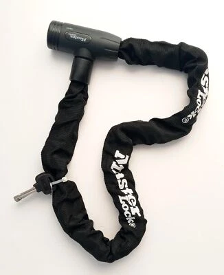 Master Lock 8391BLKEC Hardened Steel Keyed Bike Chain Lock 3ft - Image 1 of 4