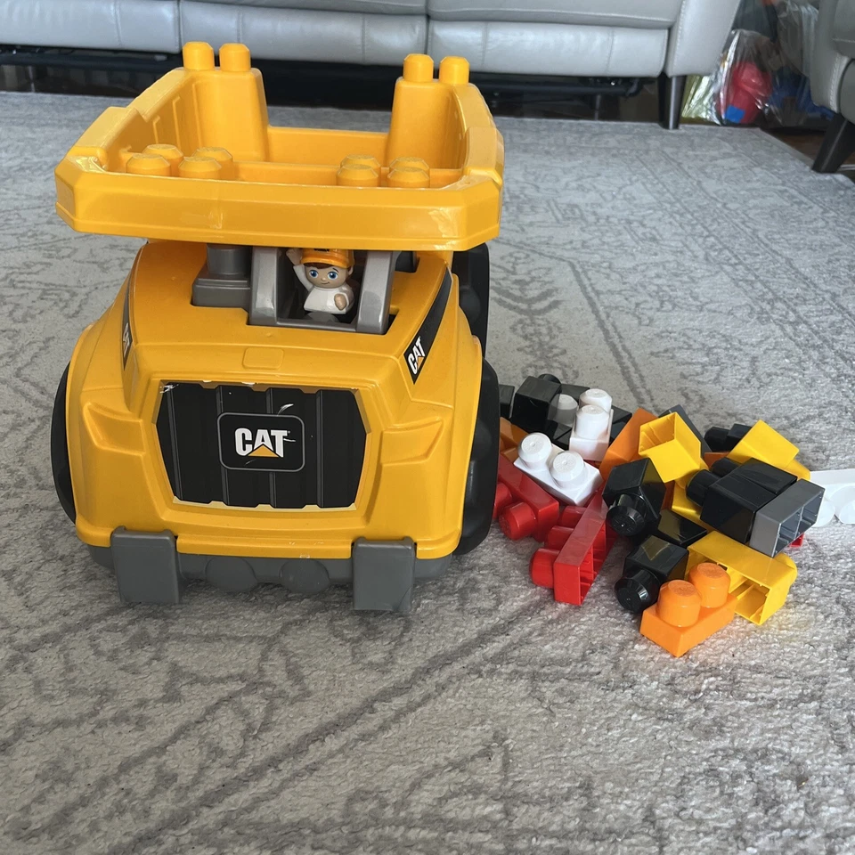 Mega Blocks  CAT Construction Dump Truck with 30+ blocks - Image 1 of 4