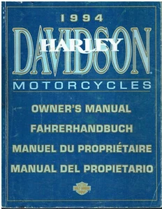 Harley Davidson Glide E.Glide Softail Fat Boy Dyna Sportster 1994 manual del propietario - Imagen 1 de 1