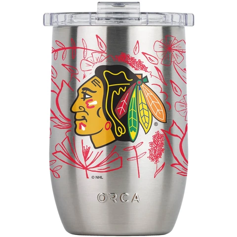 ORCA Chicago Blackhawks 12oz. Vino Floral Tumbler Cover