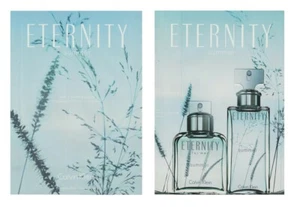 Publicité papier glacé + rabat - Eternity Summer de Calvin Klein recto verso - Picture 1 of 1