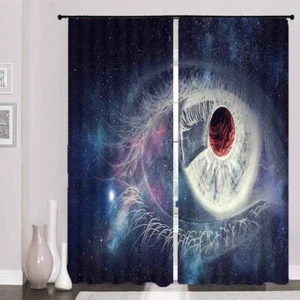 Twinkling Eyes Of Stars 3D Blockout Photo Print Curtain Fabric Curtains Window - Imagen 1 de 10