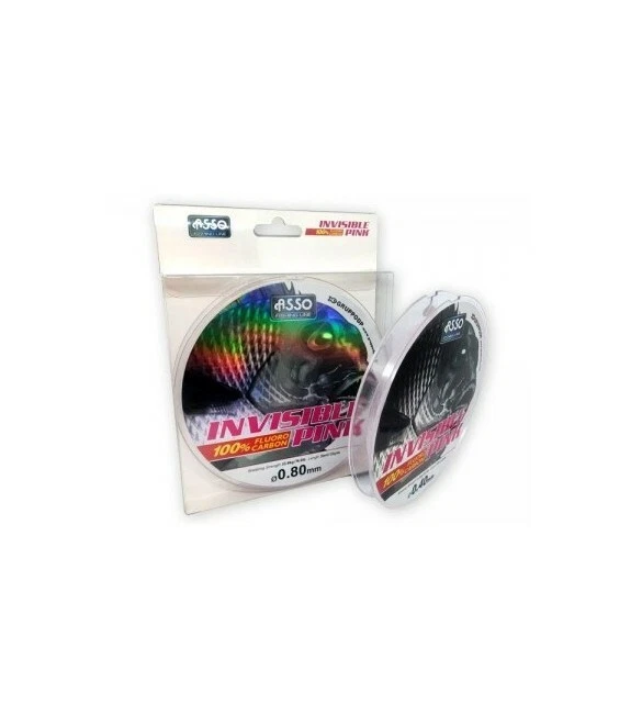 FILO ASSO INVISIBLE PINK MM 40 LB 24,9 MT 30 FLUOROCARBON - Immagine 1 di 1