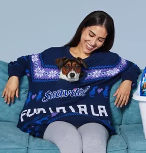 Large RARE Limited Edition Ugly Sauvitel Sweater Cuddle Crewneck stanley dog pet - Picture 1 of 2