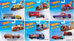 Hot Wheels Track Stars Trucks Transport LKW Car Auto 1:64 Auswahl 2 Teilig - Picture 1 of 7