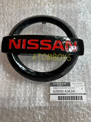NISSAN NAVARA 2016-24 NP300 D23 PRO 4X GENUINE BLACK GRILLE EMBLEM 62890-4JA3A - Изображение 1 из 4