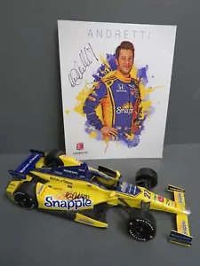 2012 Greenlight #27 Marco Andretti Signed 1:18 Scale Diecast Indy Car w/Photo - Picture 1 of 8