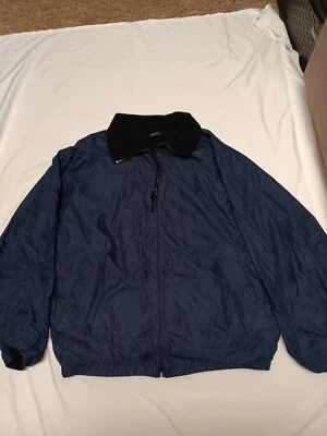 Chaqueta Claiborne azul marino para hombre XL forro polar negro Foto 1 de 4
