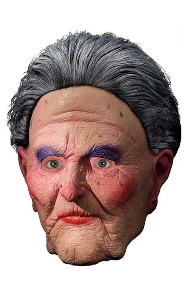 ABUELA NAN ANCIANA MÁSCARA DE LÁTEX DISFRAZ HALLOWEEN ACCESORIO Foto 1 de 2