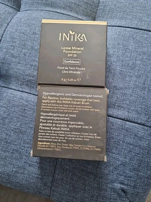 Inika Loose Mineral Foundation Spf25 8g Vegan Halal Shade Confidence FREE P&P  - Image 1 of 3