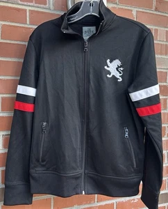 Express Herren Vintage Activewear Big Lion Full Zip Jacke Schwarz Gr. S - Bild 1 von 6
