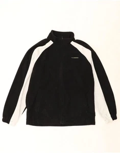 DIADORA Mens Fleece Jacket UK 40 Large Black Colourblock Polyester AG03 - Picture 1 of 5
