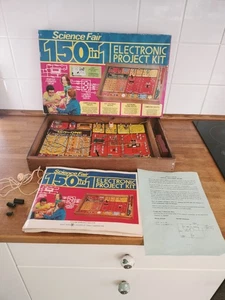 Vintage Science Fair 150in1 Electronic Project Kit With Book Of Experiments. - Picture 1 of 8