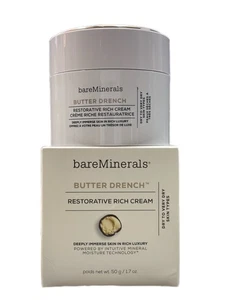 BareMinerals Butter Drench Restorative Rich Face Cream Full Size 1.7oz / 50g - Picture 1 of 2