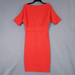 Vestido recto midi manga corta rojo talla M New York & Company para mujer - Imagen 1 de 12