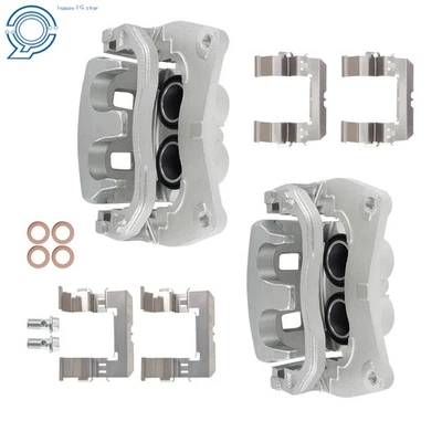 Front LH & RH Brake Calipers w/ Bracket For 2005-17 Subaru Legacy WRX B9 Tribeca Foto 1 de 4