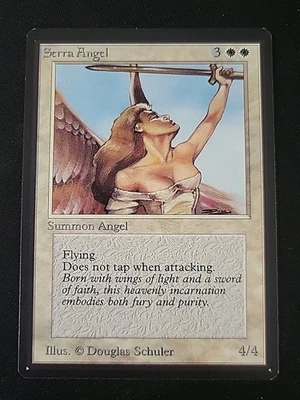 BETA Serra Angel NM MtG Magic the Gathering!  Beautiful! - Image 1 of 4